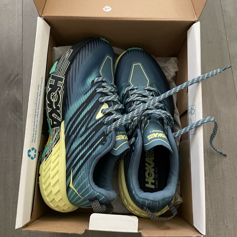 Hoka Shoes blue size 7 NIB